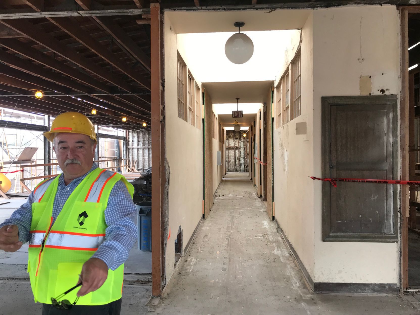 A hallway inside the Gordon Building
